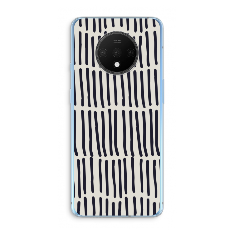 Moroccan stripes: OnePlus 7T Transparant Hoesje