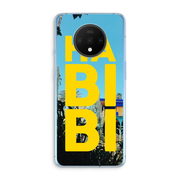Habibi Majorelle : OnePlus 7T Transparant Hoesje