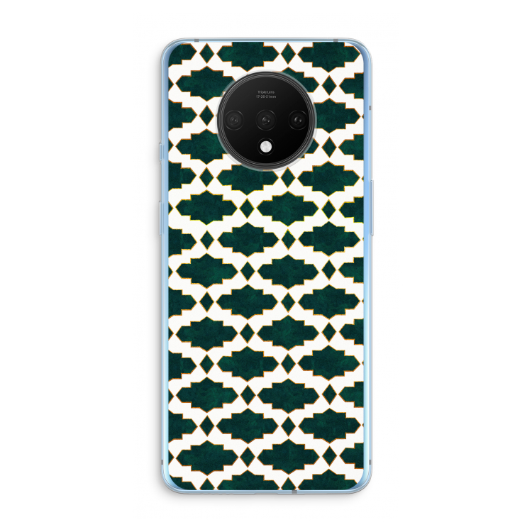Moroccan tiles: OnePlus 7T Transparant Hoesje