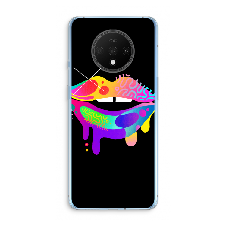 Lip Palette: OnePlus 7T Transparant Hoesje