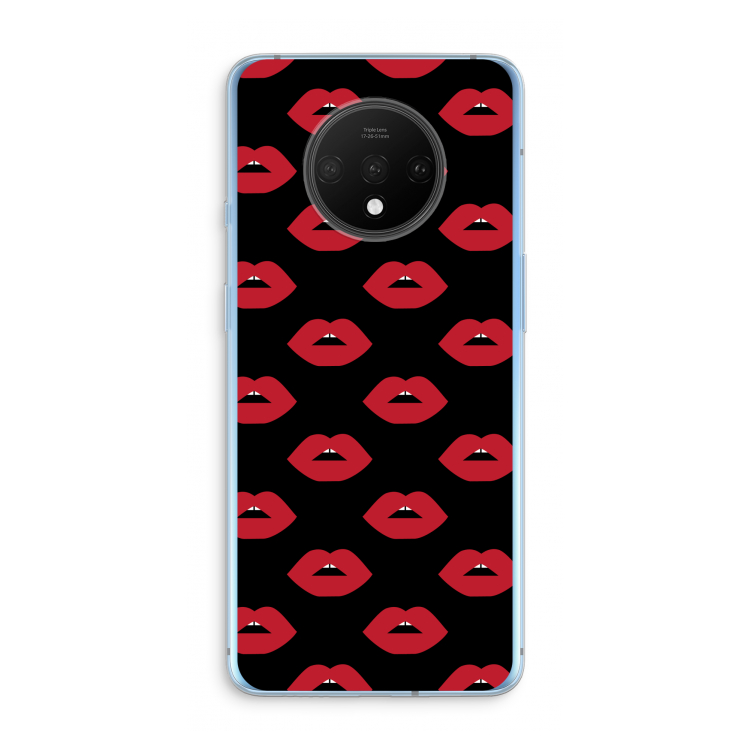 Lips: OnePlus 7T Transparant Hoesje