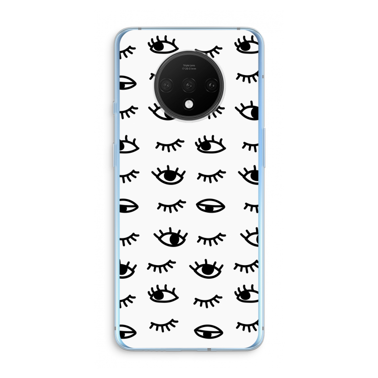 Eye pattern #2: OnePlus 7T Transparant Hoesje
