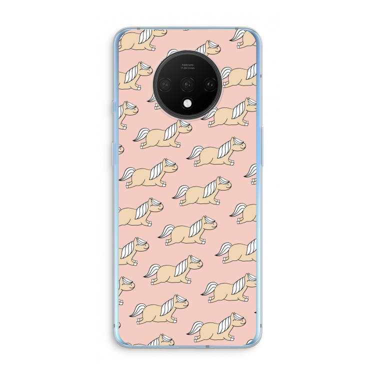 Ponys: OnePlus 7T Transparant Hoesje