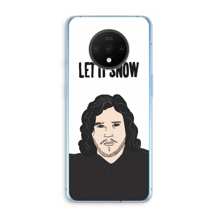 Let It Snow: OnePlus 7T Transparant Hoesje