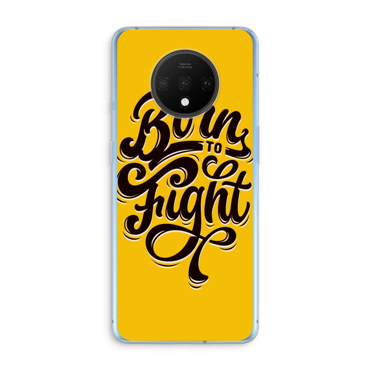 Born to Fight: OnePlus 7T Transparant Hoesje