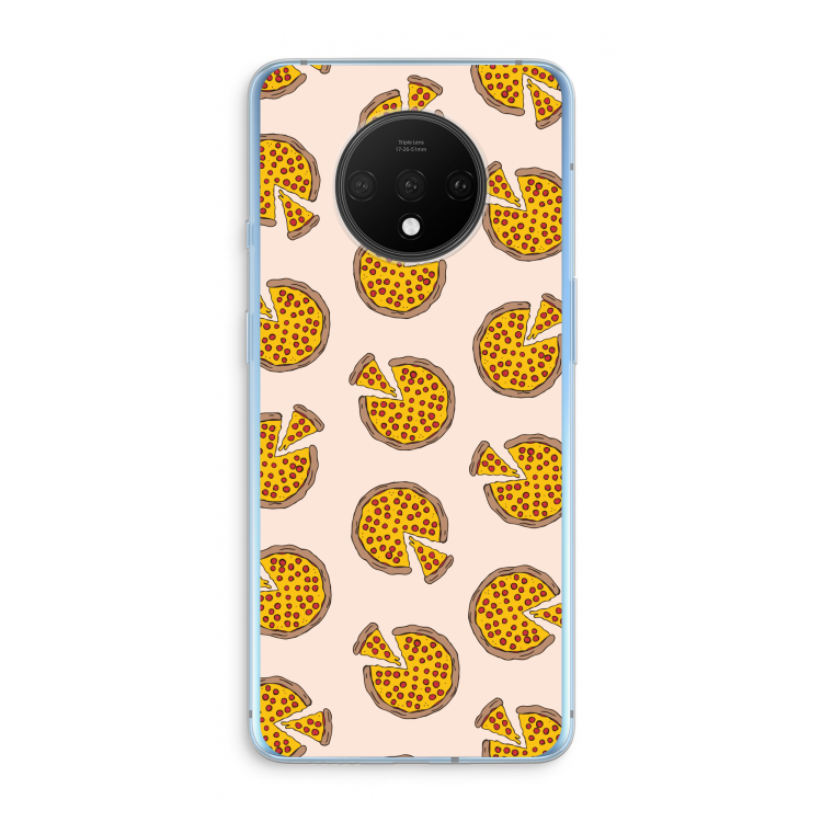 You Had Me At Pizza: OnePlus 7T Transparant Hoesje