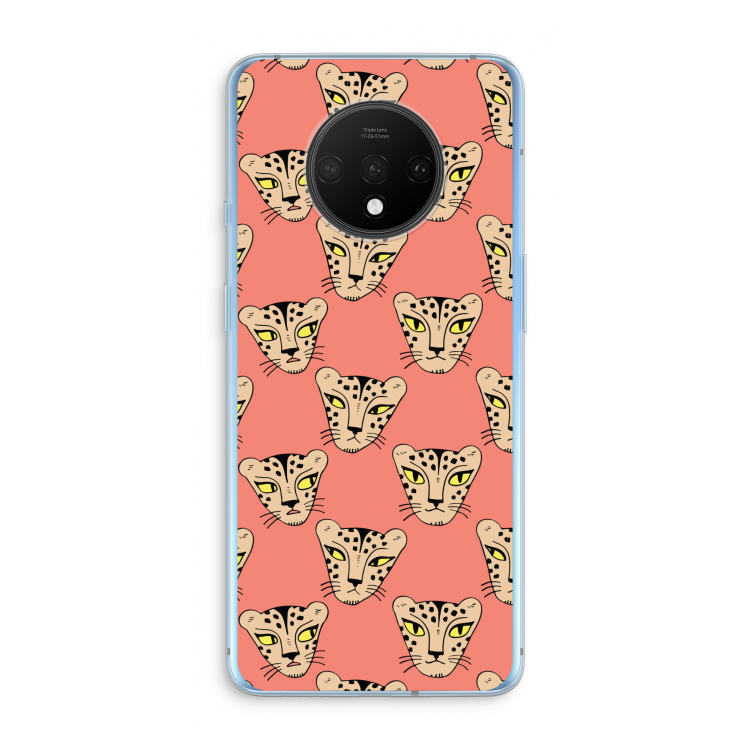 Tijger: OnePlus 7T Transparant Hoesje