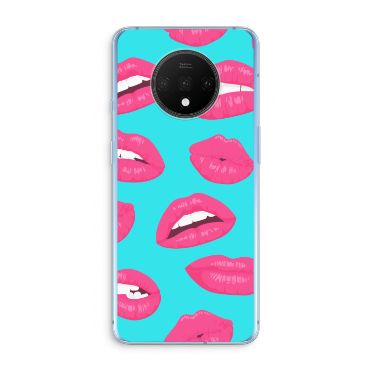 Bite my lip: OnePlus 7T Transparant Hoesje
