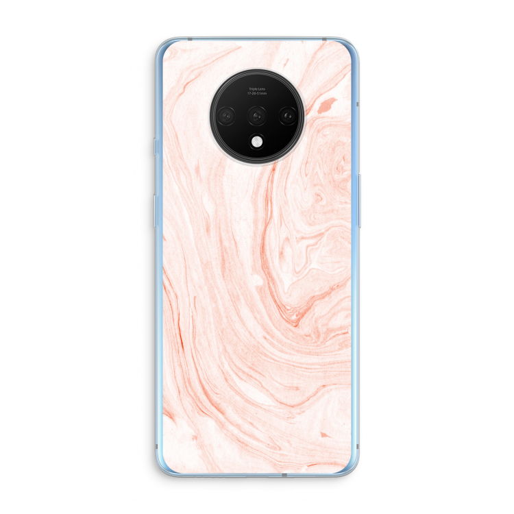Peach bath: OnePlus 7T Transparant Hoesje