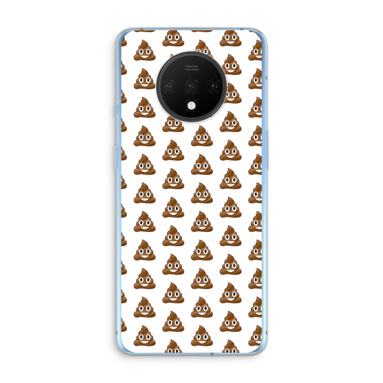 Poop emoji: OnePlus 7T Transparant Hoesje