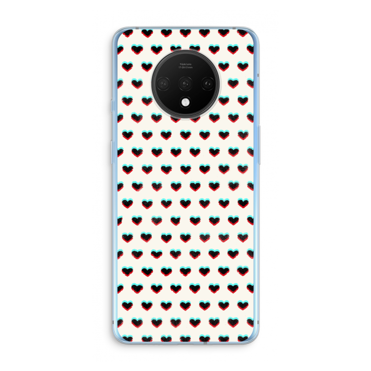 Hartjes: OnePlus 7T Transparant Hoesje
