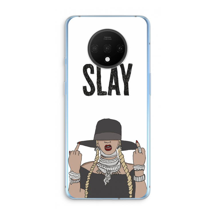 Slay All Day: OnePlus 7T Transparant Hoesje