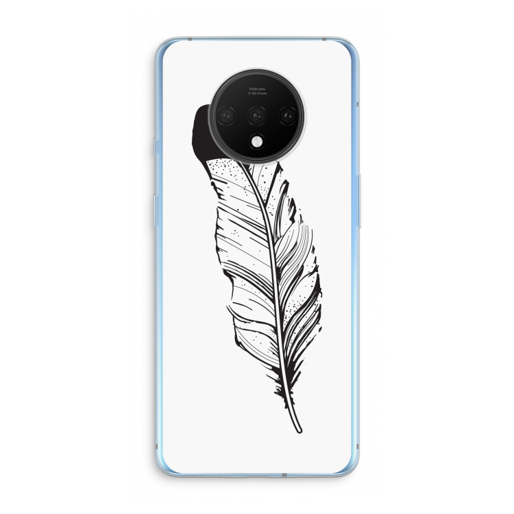 Pluim: OnePlus 7T Transparant Hoesje
