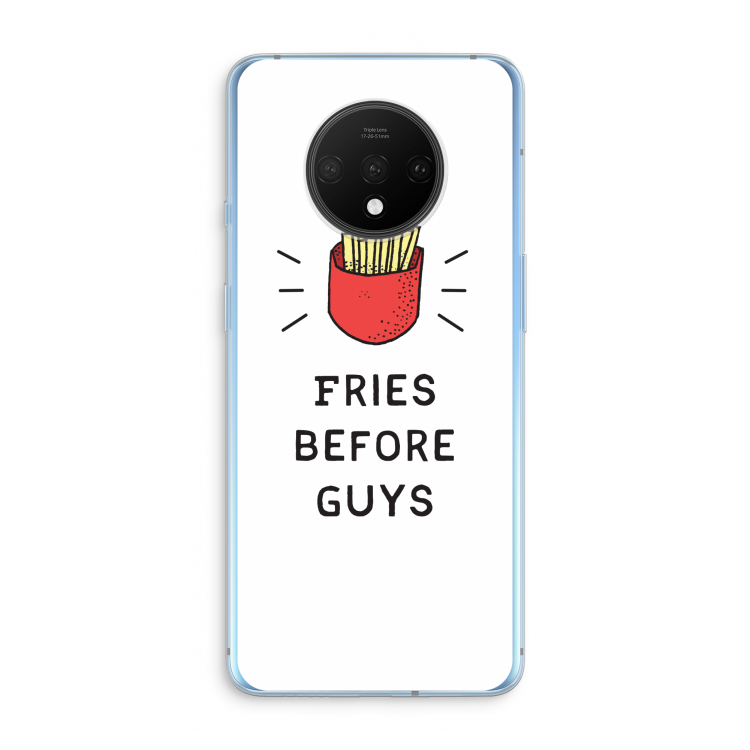 Fries before guys: OnePlus 7T Transparant Hoesje