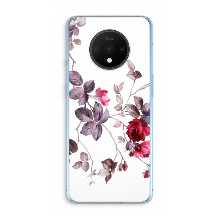 Mooie bloemen: OnePlus 7T Transparant Hoesje