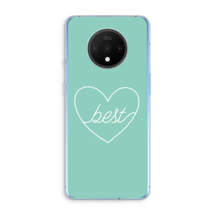 Best heart pastel: OnePlus 7T Transparant Hoesje