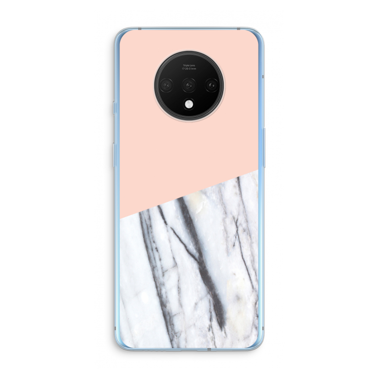 A touch of peach: OnePlus 7T Transparant Hoesje