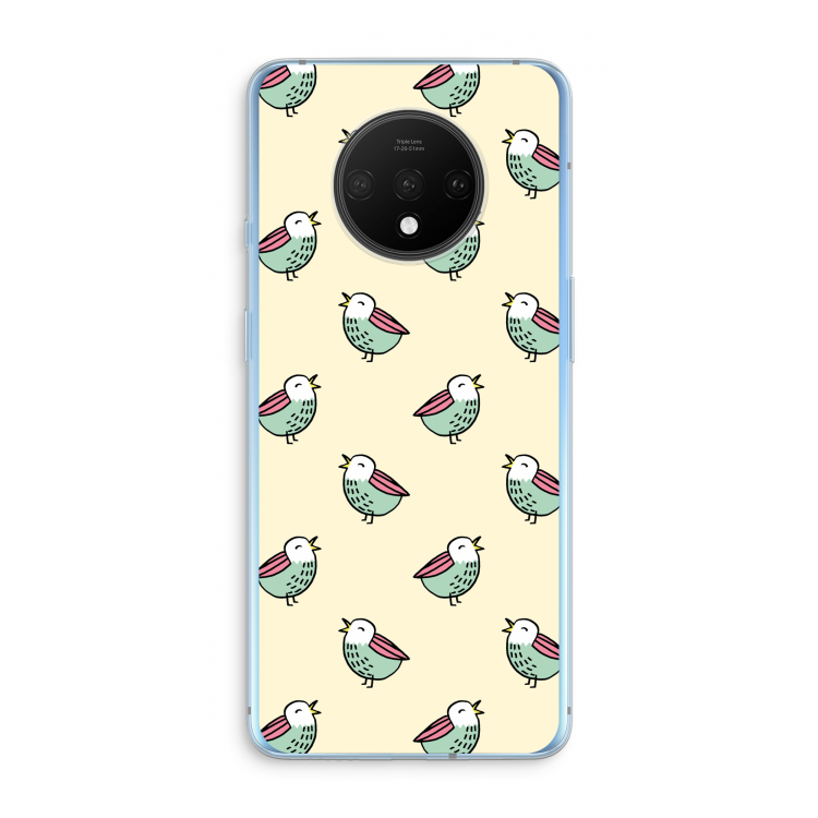 Vogeltjes: OnePlus 7T Transparant Hoesje