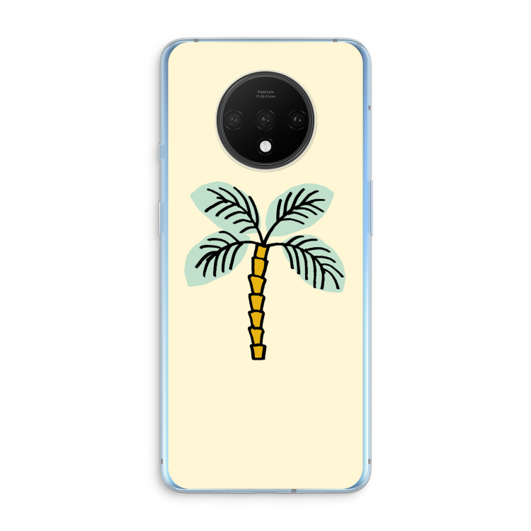 Palmboom: OnePlus 7T Transparant Hoesje