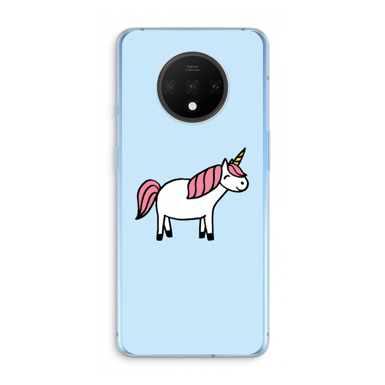 Eenhoorn: OnePlus 7T Transparant Hoesje