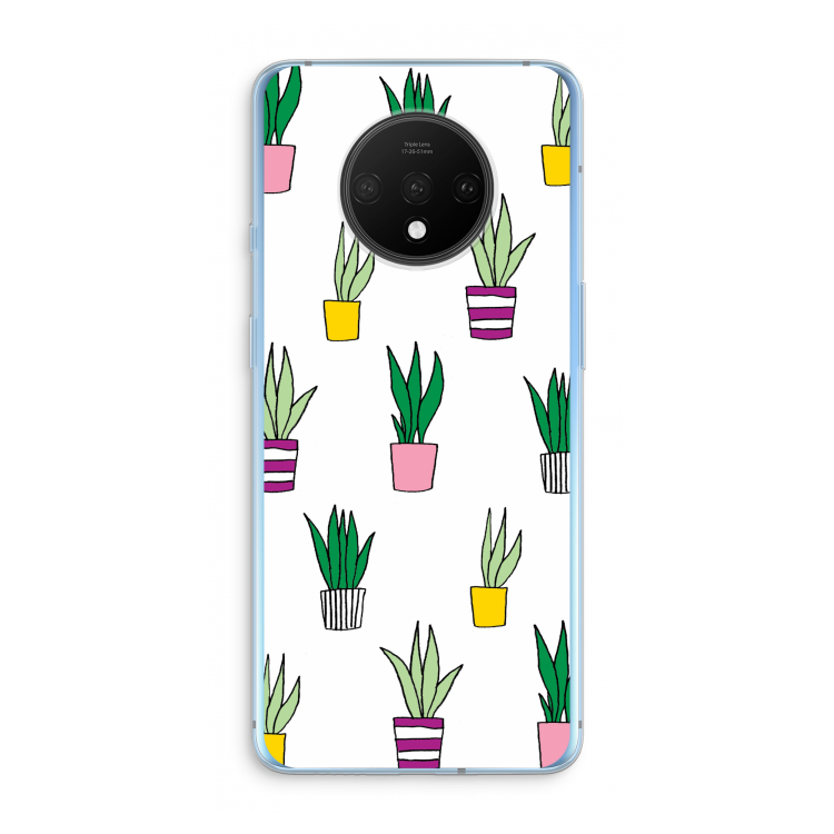 Sanseveria: OnePlus 7T Transparant Hoesje