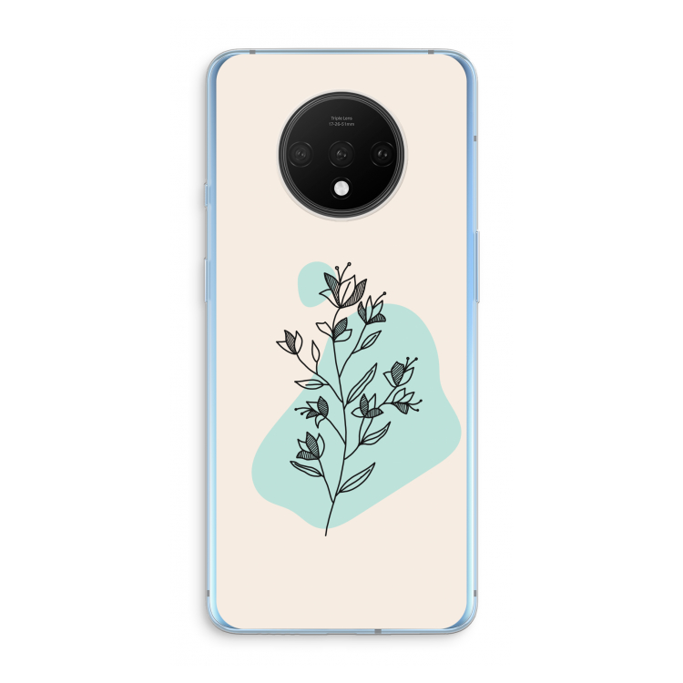 Violets are blue: OnePlus 7T Transparant Hoesje