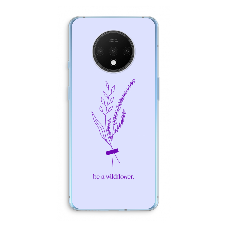 Be a wildflower: OnePlus 7T Transparant Hoesje