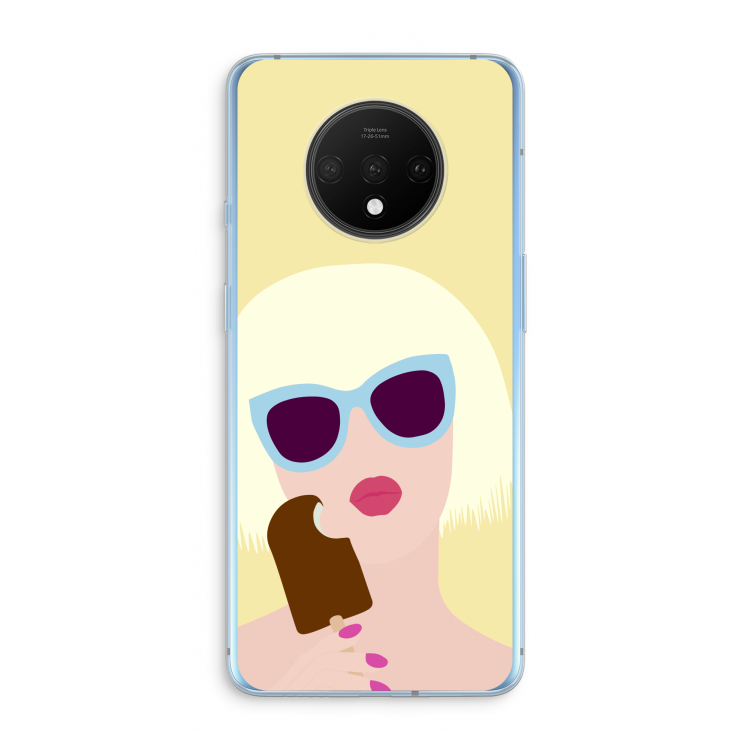 Ice cream: OnePlus 7T Transparant Hoesje