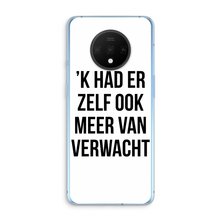 Meer verwacht: OnePlus 7T Transparant Hoesje