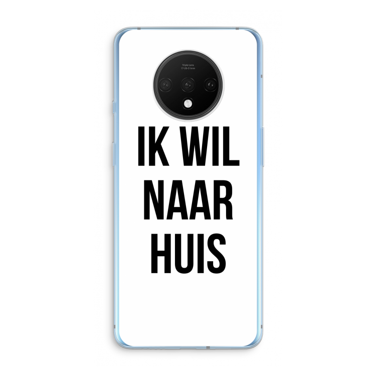 Ik wil naar huis: OnePlus 7T Transparant Hoesje