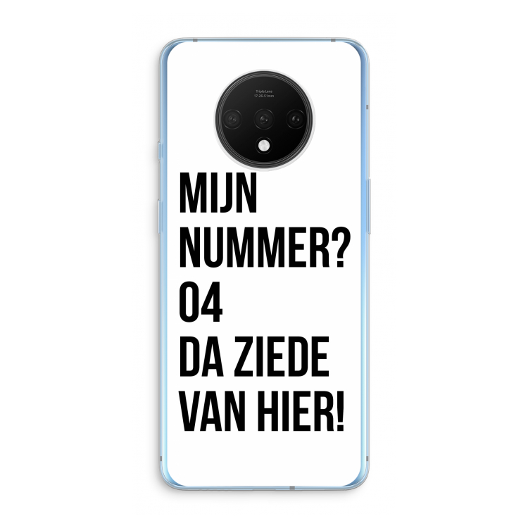 Da ziede van hier: OnePlus 7T Transparant Hoesje