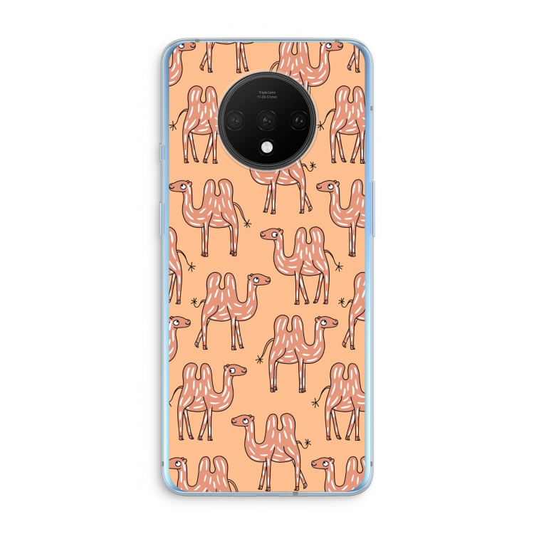 Kameel: OnePlus 7T Transparant Hoesje