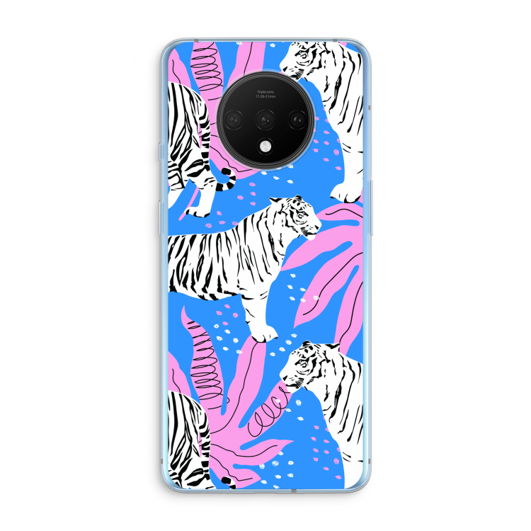 Tijger: OnePlus 7T Transparant Hoesje
