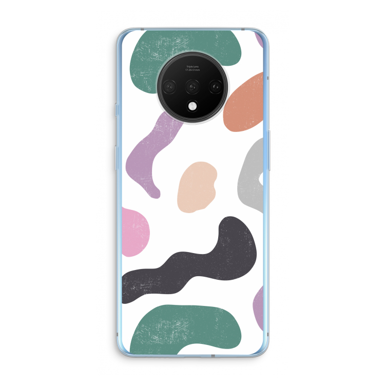 Memphis Shapes: OnePlus 7T Transparant Hoesje
