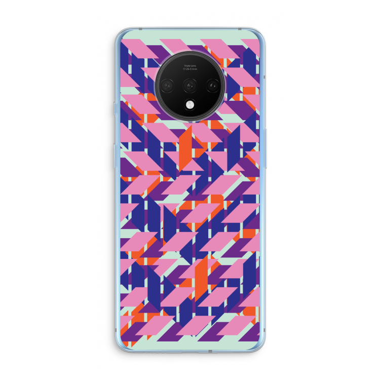 Skew Blush 3: OnePlus 7T Transparant Hoesje