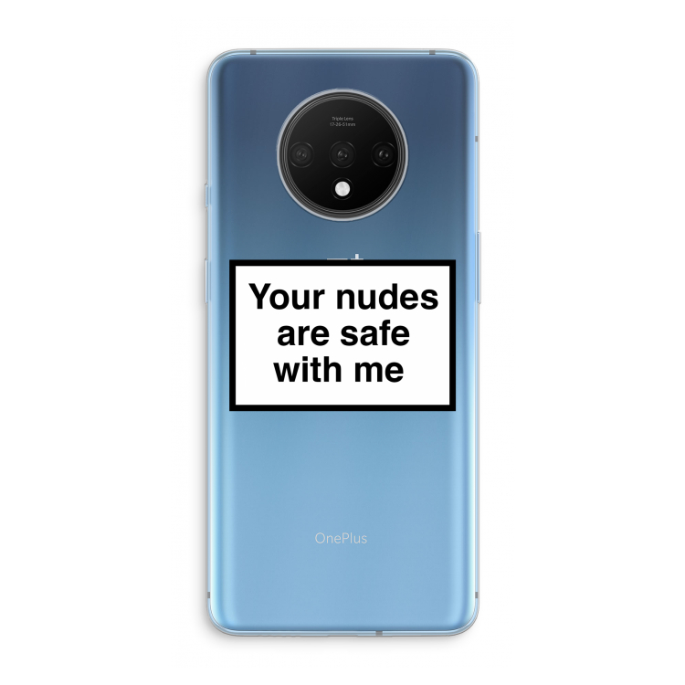 Safe with me: OnePlus 7T Transparant Hoesje