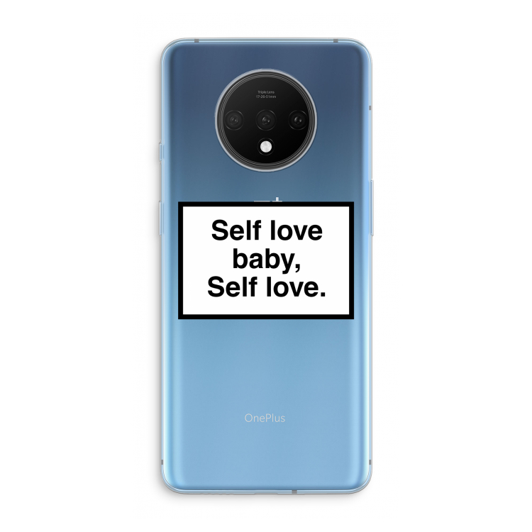 Self love: OnePlus 7T Transparant Hoesje