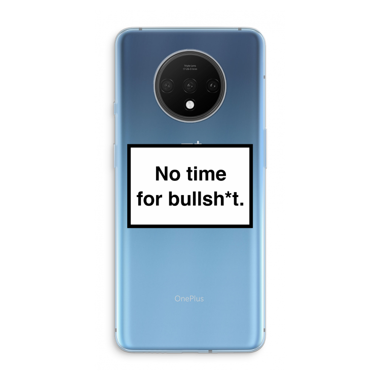 No time: OnePlus 7T Transparant Hoesje