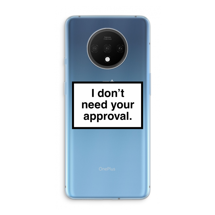 Don't need approval: OnePlus 7T Transparant Hoesje