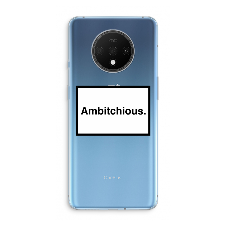 Ambitchious: OnePlus 7T Transparant Hoesje