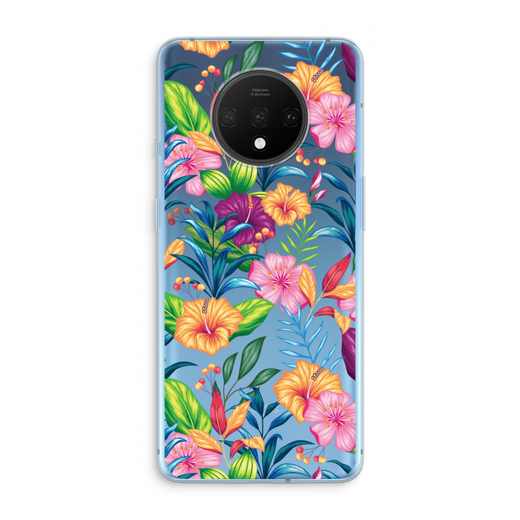 Tropisch 2: OnePlus 7T Transparant Hoesje