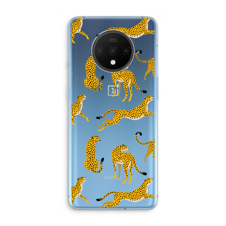 Luipaard: OnePlus 7T Transparant Hoesje