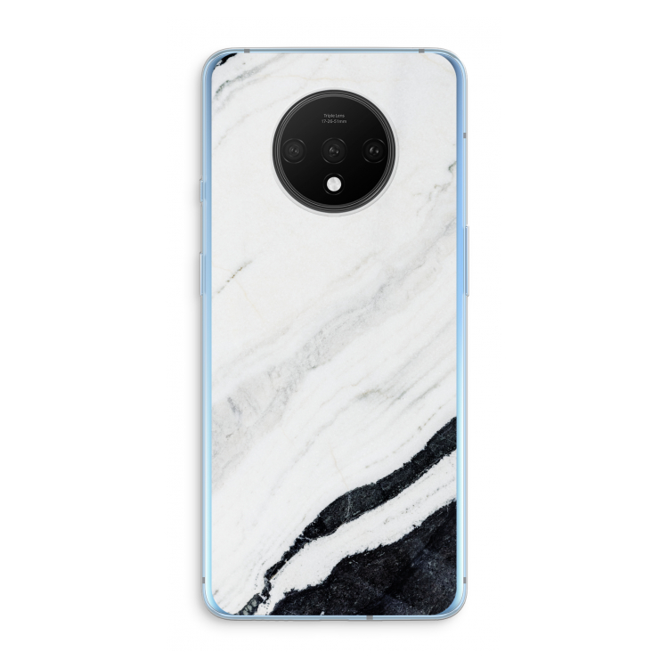 Elegante marmer: OnePlus 7T Transparant Hoesje