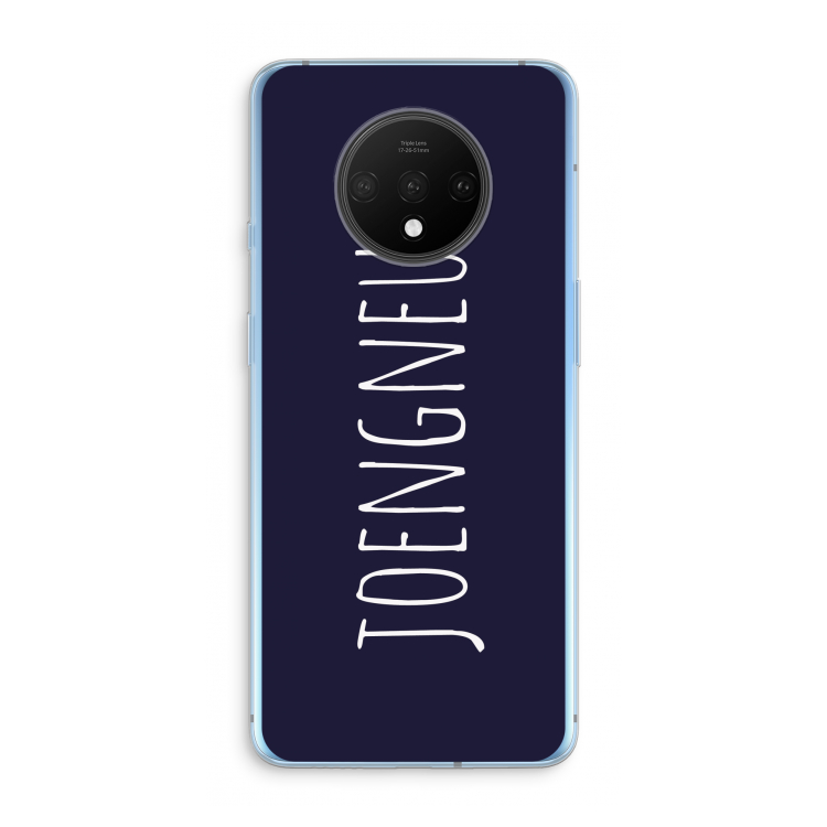 Joengneuh!: OnePlus 7T Transparant Hoesje