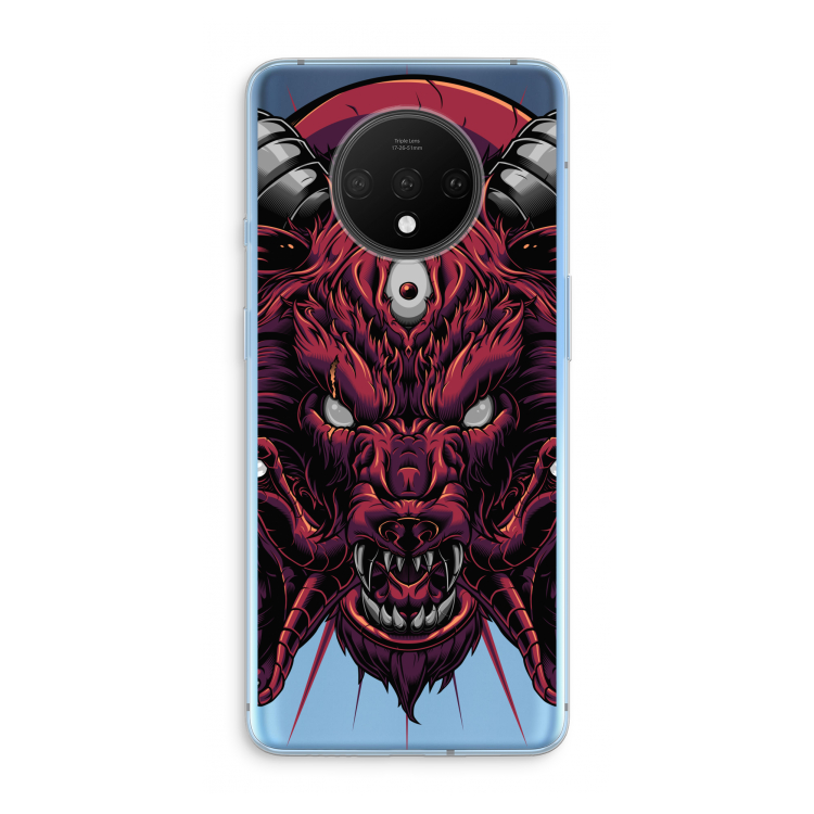 Hell Hound and Serpents: OnePlus 7T Transparant Hoesje