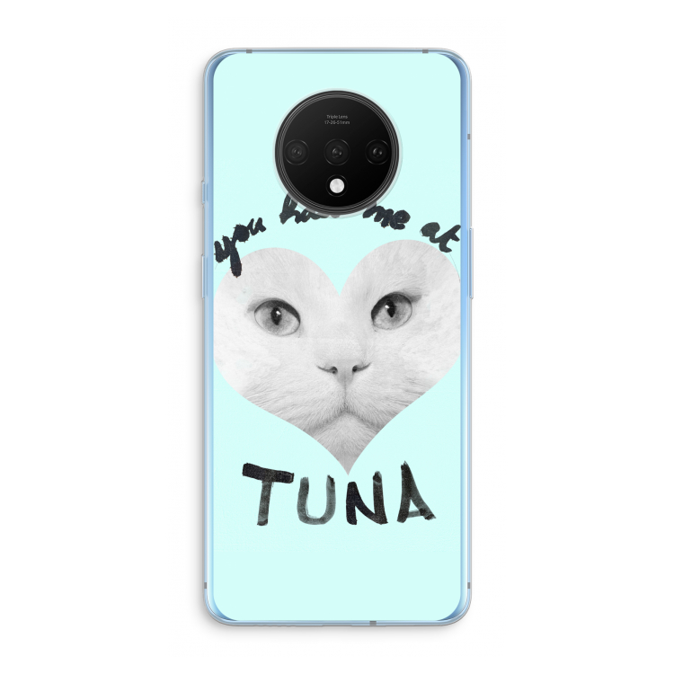 You had me at tuna: OnePlus 7T Transparant Hoesje