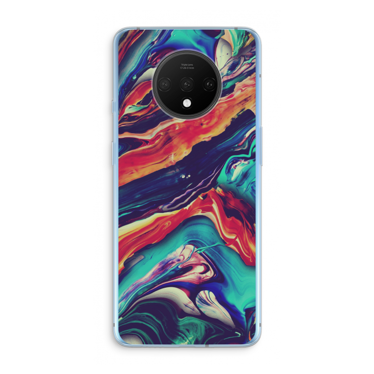 Chameleon Sun: OnePlus 7T Transparant Hoesje