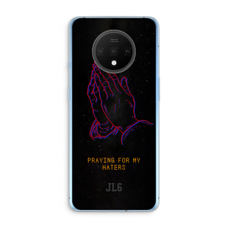 Praying For My Haters: OnePlus 7T Transparant Hoesje