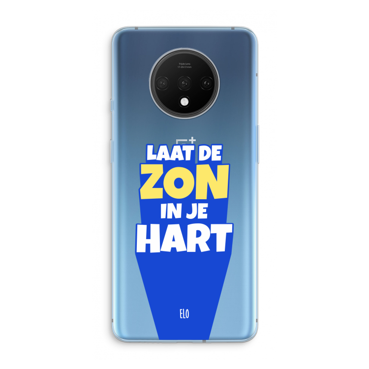Laat de zon in je hart: OnePlus 7T Transparant Hoesje