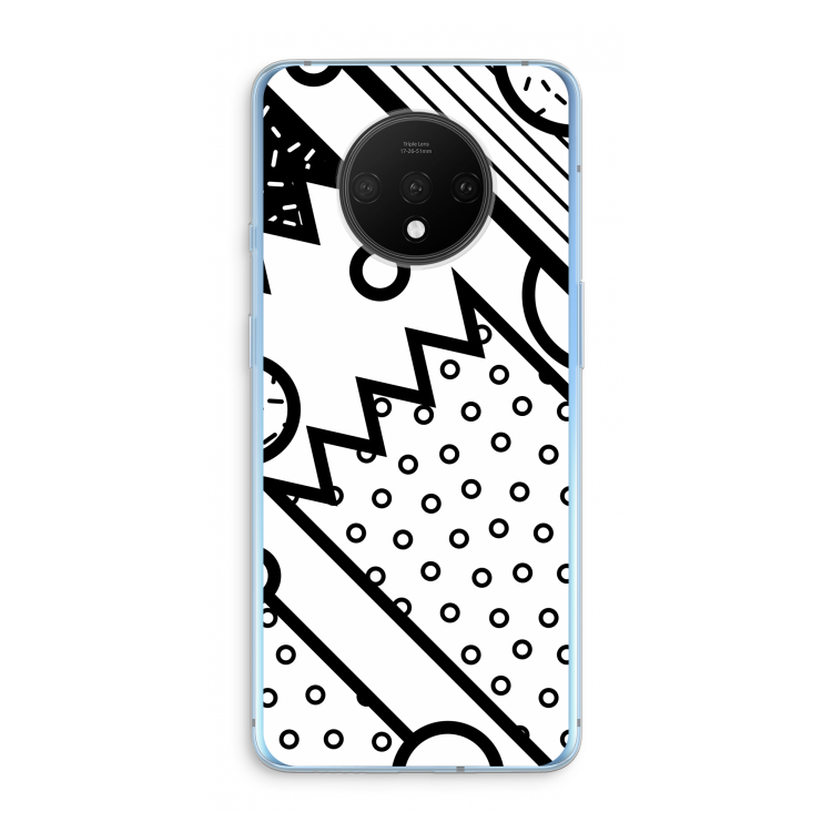 Pop Art #4: OnePlus 7T Transparant Hoesje